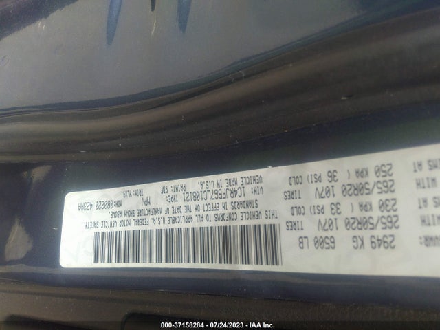 1C4RJFBG7LC108121 Jeep Grand Cherokee Limited X