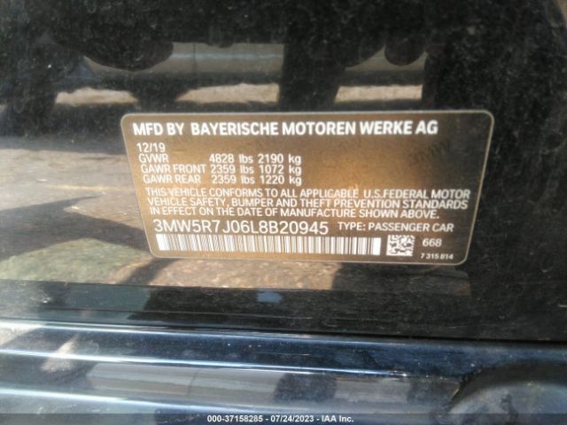 3MW5R7J06L8B20945 BMW 3 Series 330i Xdrive