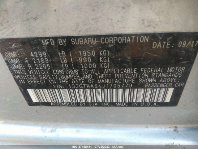 4S3GTAA64J1705779 Subaru Impreza