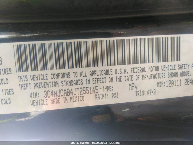 3C4NJCAB4JT255145 Jeep Compass Sport
