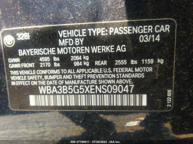 WBA3B5G5XENS09047 BMW 3 Series 328i Xdrive