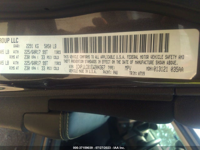 1C4PJLCB1EW204367 Jeep Cherokee Latitude