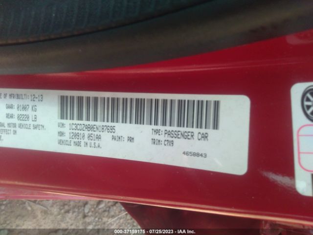 1C3CDZAB0EN187695 Dodge AVENGER SE