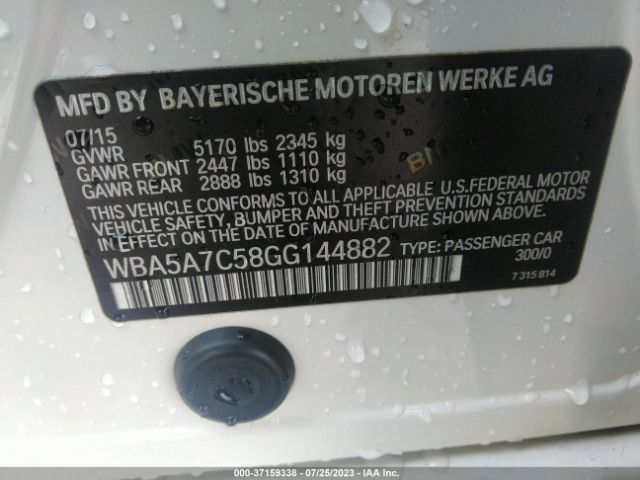 WBA5A7C58GG144882 BMW 5 Series 528i Xdrive