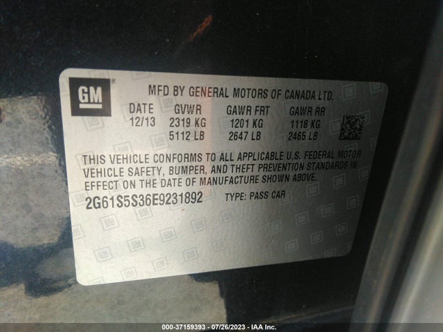 2G61S5S36E9231892 Cadillac Xts Platinum