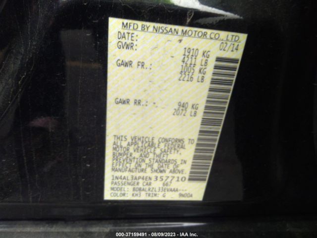 1N4AL3AP4EN357710 Nissan ALTIMA 2.5