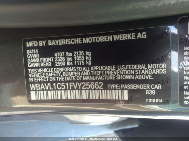 WBAVL1C51FVY25662 BMW X1 Xdrive28i
