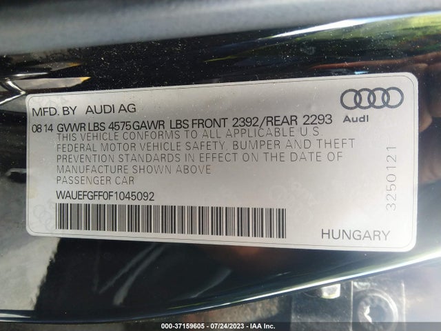 WAUEFGFF0F1045092 Audi A3 2.0t Premium Plus