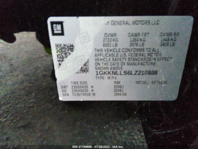 1GKKNLLS6LZ210888 GMC Acadia At4
