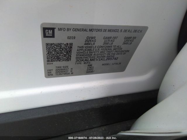 3GKALMEV1KL295742 GMC Terrain Sle
