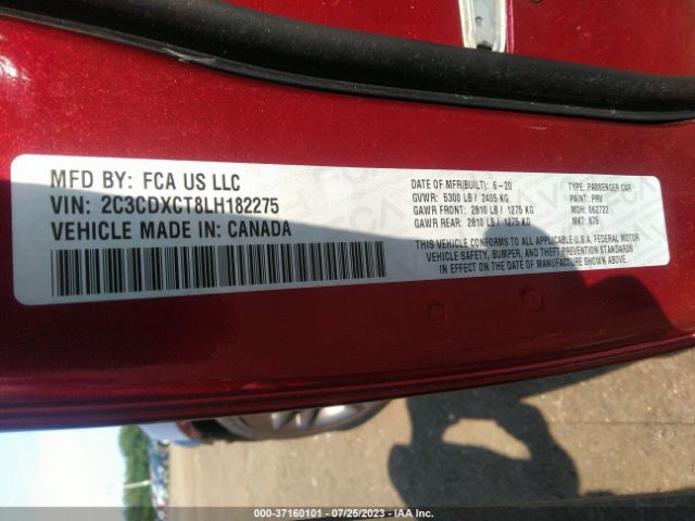 2C3CDXCT8LH182275 Dodge CHARGER R/T