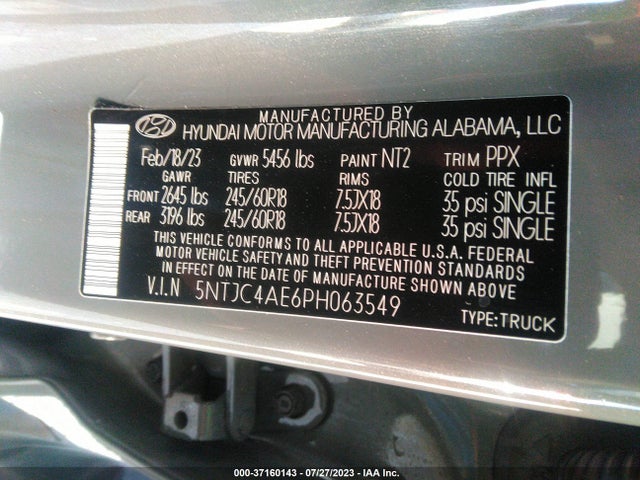 Hyundai Santa Cruz Sel 2023 5NTJC4AE6PH063549 Image 15