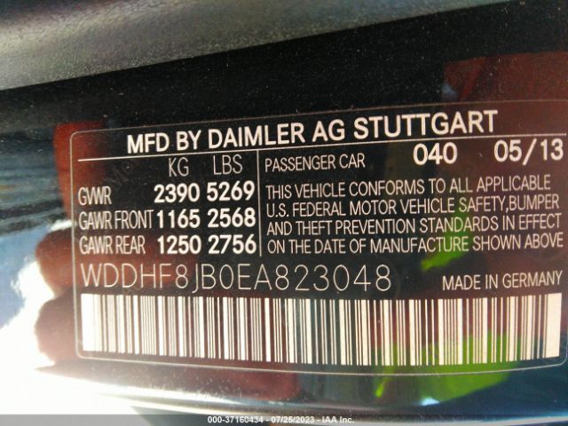 WDDHF8JB0EA823048 Mercedes-Benz E-class E 350