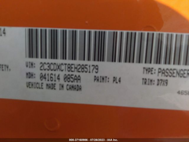 2C3CDXCT8EH285179 Dodge Charger Rt