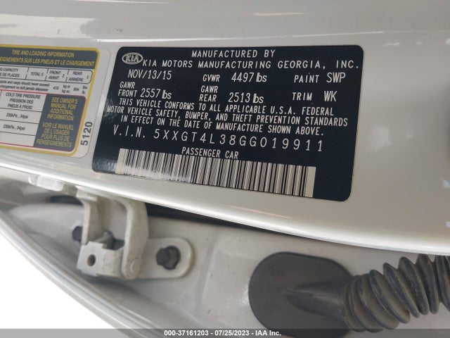 KIA Optima Lx 2016 5XXGT4L38GG019911 Image 9