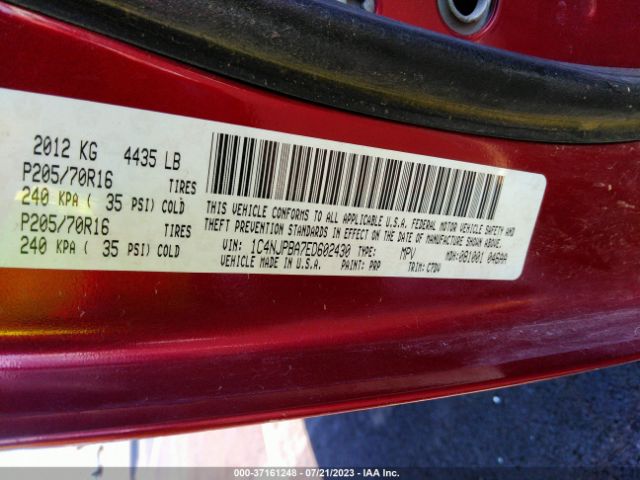 1C4NJPBA7ED602430 Jeep Patriot Sport