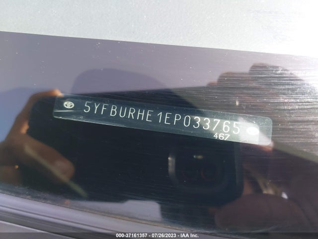 2014 TOYOTA COROLLA L/LE/S/S PLUS/LE PLUS VIN: 5YFBURHE1EP033765