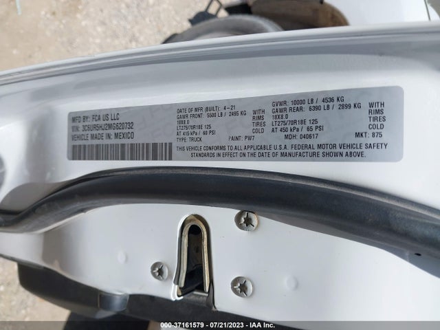 3C6UR5HJ2MG620732 RAM 2500 Tradesman