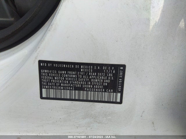 3VWE57BU3KM129542 Volkswagen JETTA SEL