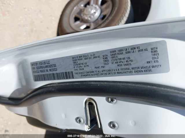 RAM 2500 Tradesman 2021 3C6UR5HJ4MG620733 Image 9