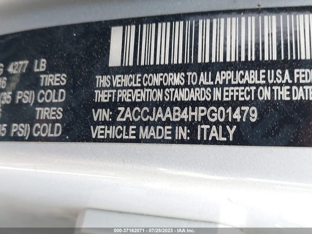 ZACCJAAB4HPG01479 Jeep Renegade Sport