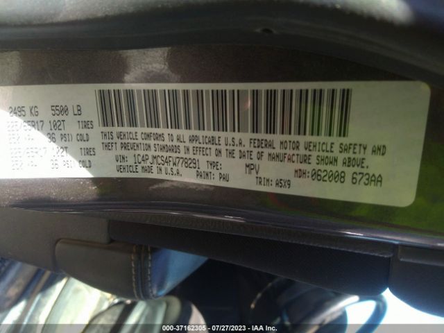1C4PJMCS4FW778291 Jeep Cherokee Latitude