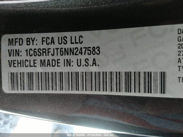 1C6SRFJT6NN247583 RAM 1500 Laramie
