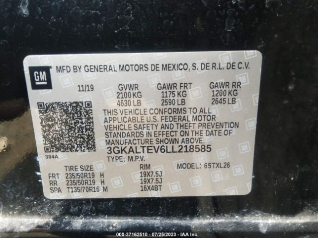 3GKALTEV6LL218585 GMC Terrain Sle