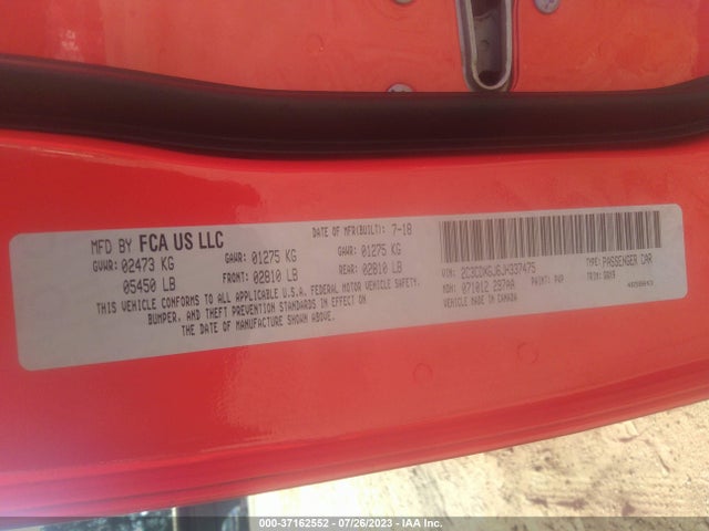 Dodge Charger R/t Scat Pack 2018 2C3CDXGJ6JH337475 Image 9