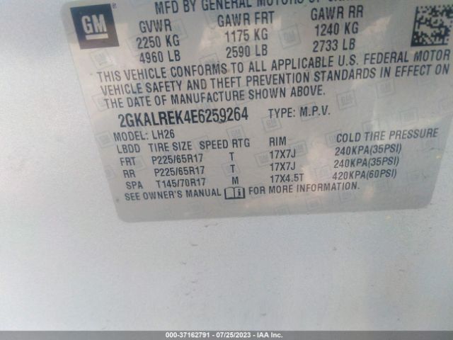 2GKALREK4E6259264 GMC Terrain Sle