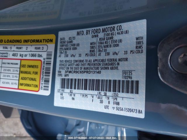 3FMCR9C65PRD13140 Ford Bronco Sport Outer Banks