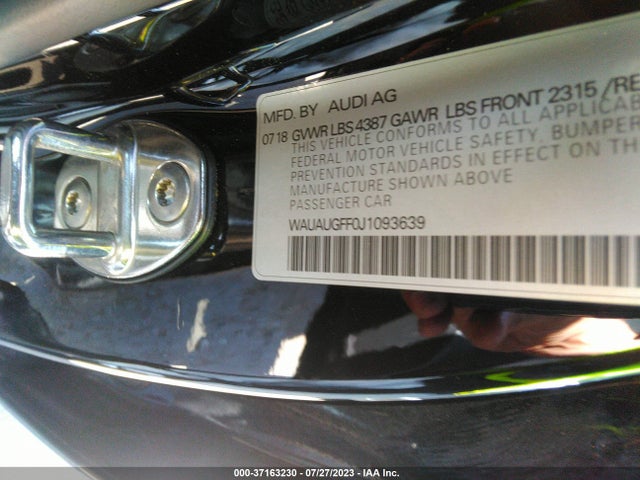 WAUAUGFF0J1093639 Audi A3 Sedan Premium/tech Premium
