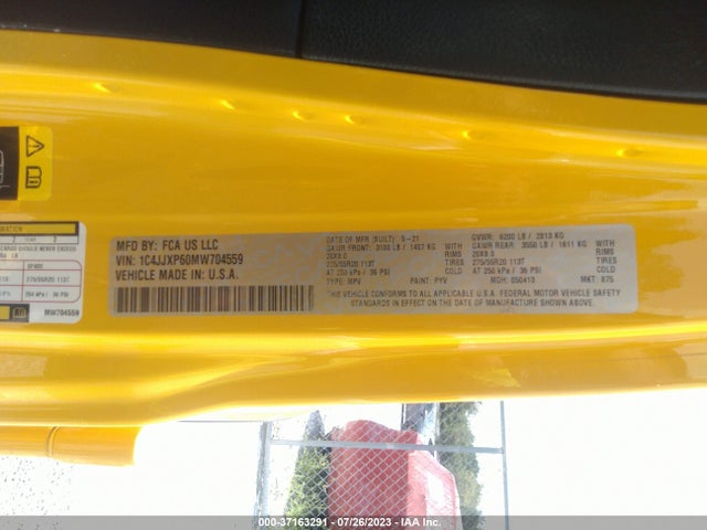 1C4JJXP60MW704559 Jeep Wrangler 4xe Unlimited Sahara