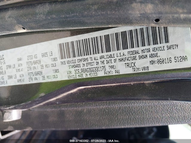 RAM 1500 Express 2016 3C6JR6AG3GG331175 Image 9