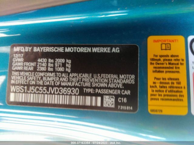 WBS1J5C55JVD36930 BMW M2