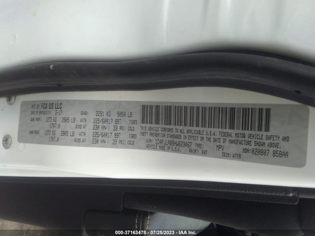 1C4PJLAB8HW623467 Jeep Cherokee Sport