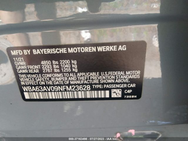WBA63AV09NFM23628 BMW 4 Series 430i
