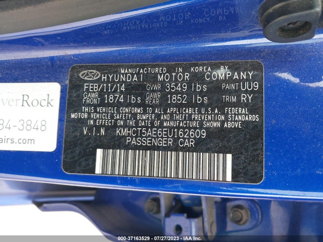 Hyundai ACCENT GS 2014 KMHCT5AE6EU162609 Image 11
