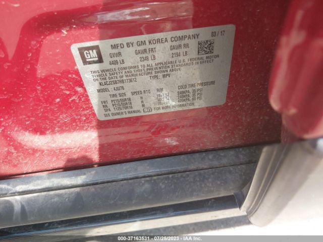 KL4CJ2SB7HB173612 Buick Encore Sport Touring