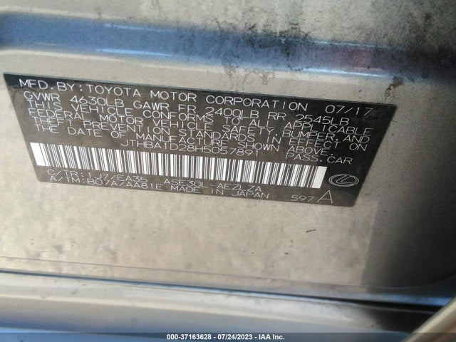 JTHBA1D28H5057891 Lexus Is Is Turbo
