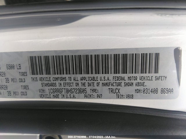 1C6RR6FT8HS723605 RAM 1500 Express