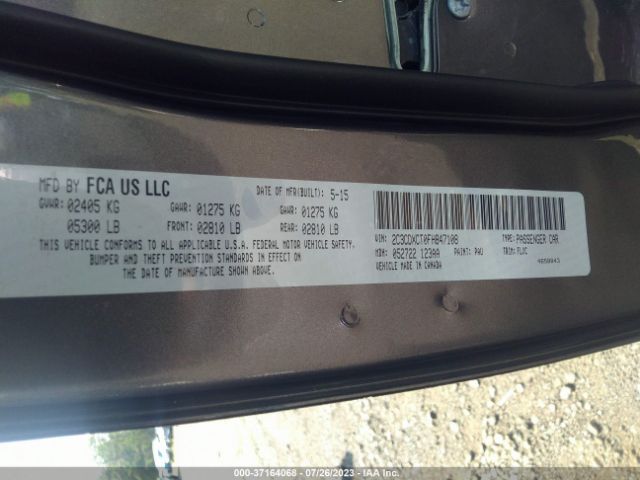 2C3CDXCT0FH847108 Dodge Charger Road/track