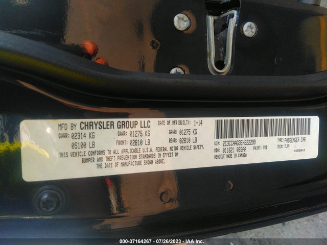 Chrysler 300 2014 2C3CCAAG3EH222299 Image 9
