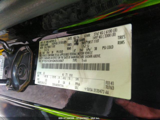 1FTEX1C81GKE03587 Ford F-150 Xl/xlt
