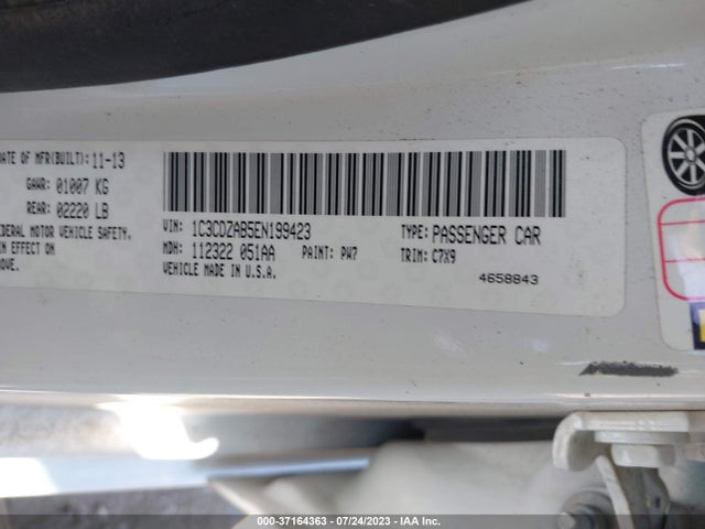 Dodge AVENGER SE 2014 1C3CDZAB5EN199423 Image 9