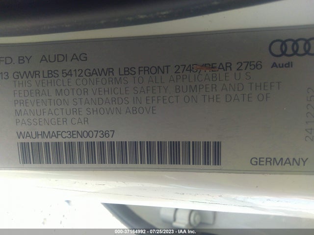 WAUHMAFC3EN007367 Audi A6 3.0l Tdi Prestige