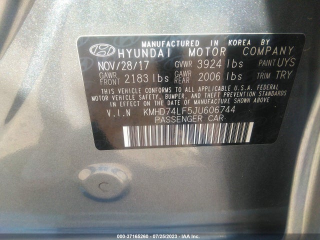 Hyundai ELANTRA SE 2018 KMHD74LF5JU606744 Image 15