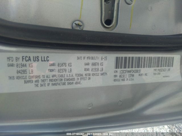 1C3CDFAA0FD433819 Dodge DART SE