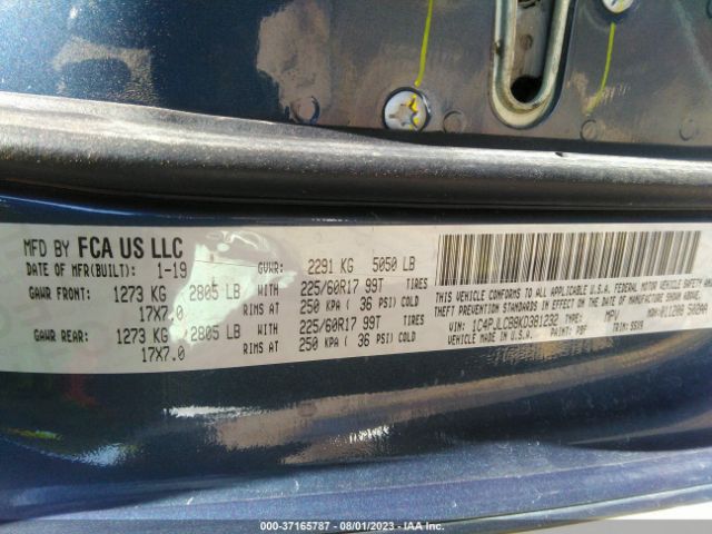 1C4PJLCB8KD381232 Jeep Cherokee Latitude
