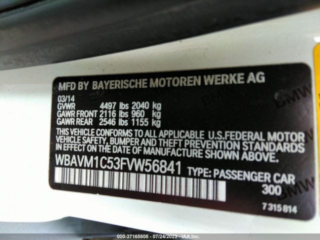 WBAVM1C53FVW56841 BMW X1 Sdrive28i